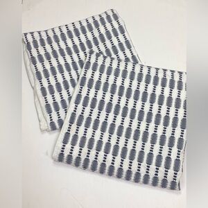 West Elm Black & White Texture Graphic Geometric Standard Pillow Shams Set of 2